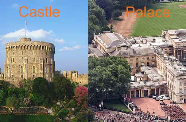 Difference Between a Castle & Palace