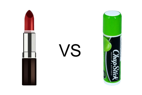 Lipstick vs Chapstick